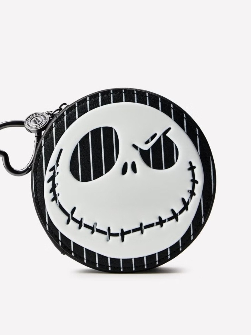 Bath & Body Works Nightmare Before Christmas Jack and Sally Round Coin Pouch
